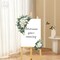 ,Set of 2 for Wedding Welcome Ceremony Sign,Artificial Wedding Arch Flowers